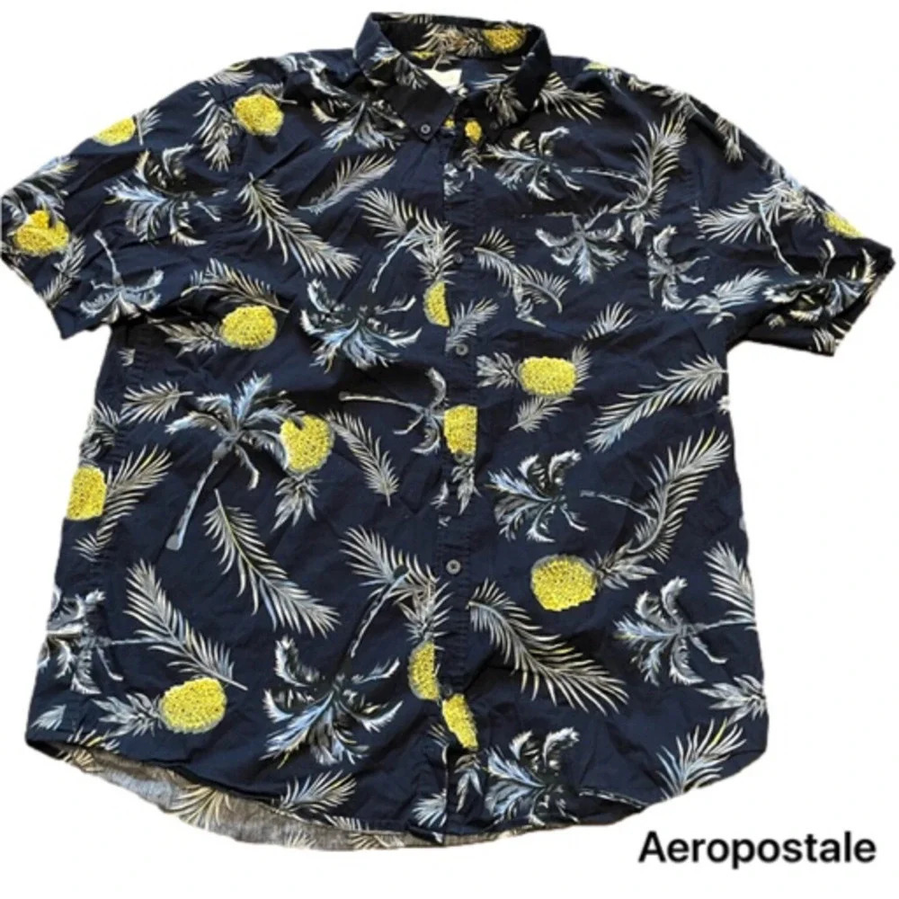 Aeropostale Men’s XL Tropical Hawaiian Beach Shirt
